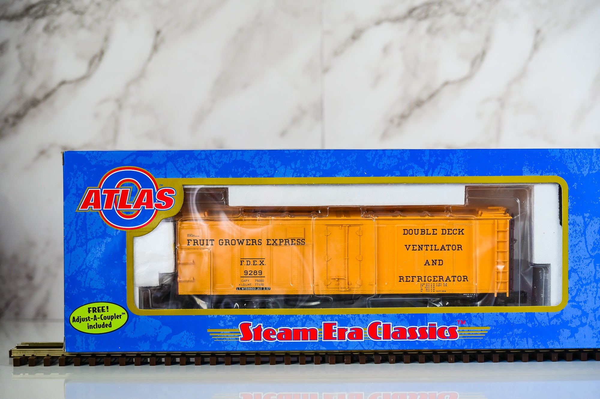 Atlas Fruit Growers Express 40โ Steel Reefer 4 Car Bundle