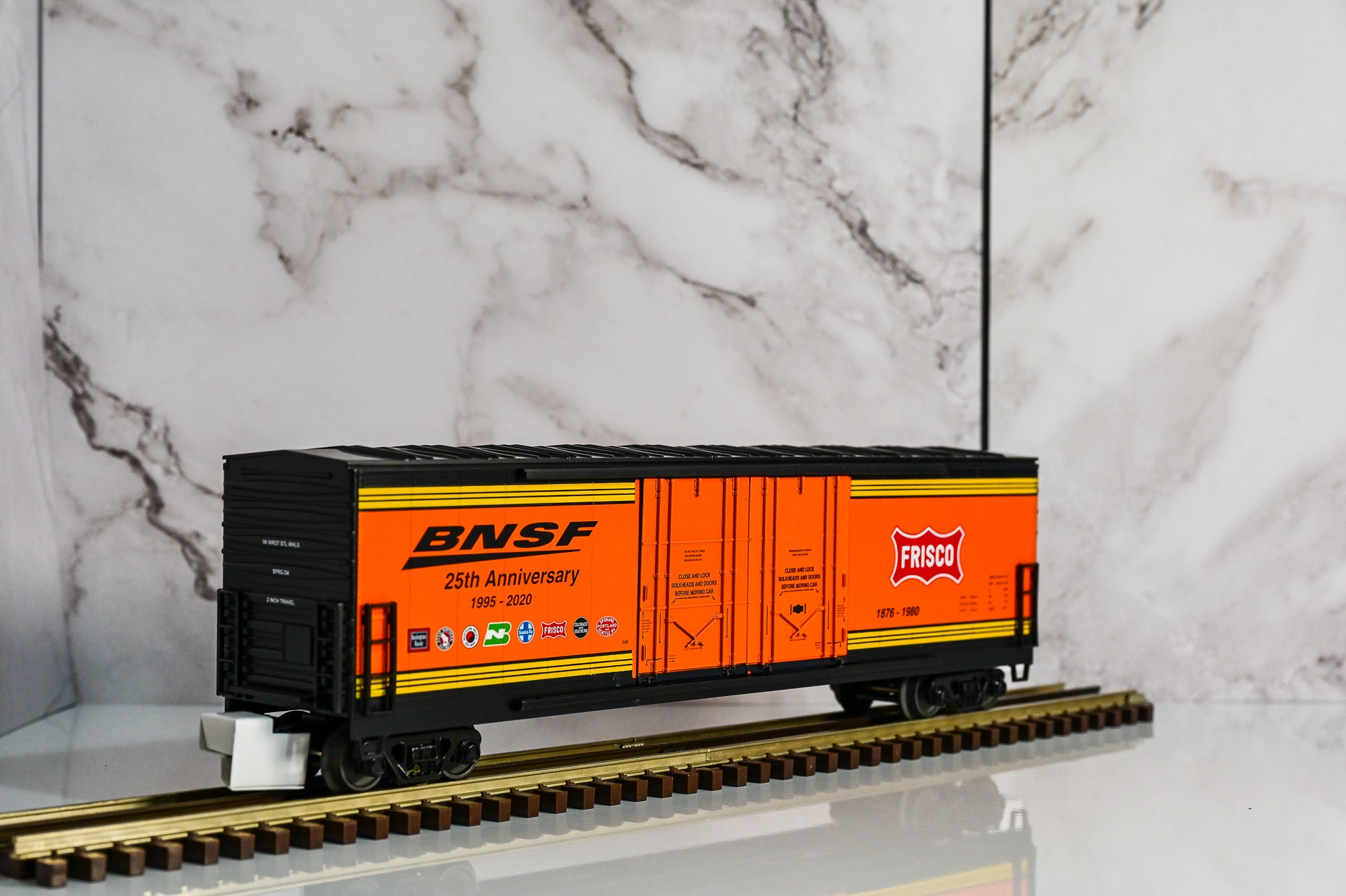 MTH BNSF Heritage 7-Pack 50β Plugged Boxcar Set | O Scale