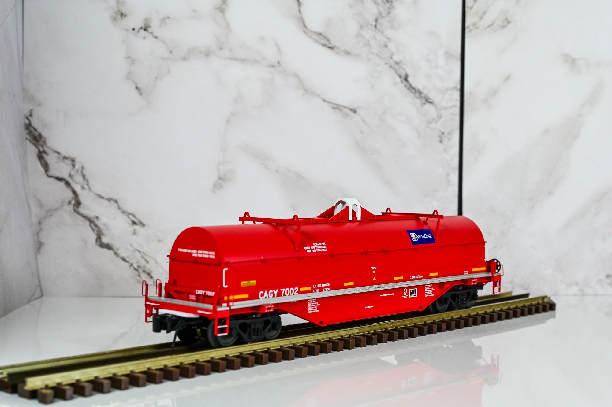 Atlas CAGY (ServerCorr) 42β Coil Steel Car #7002 | Master Line | O Scale