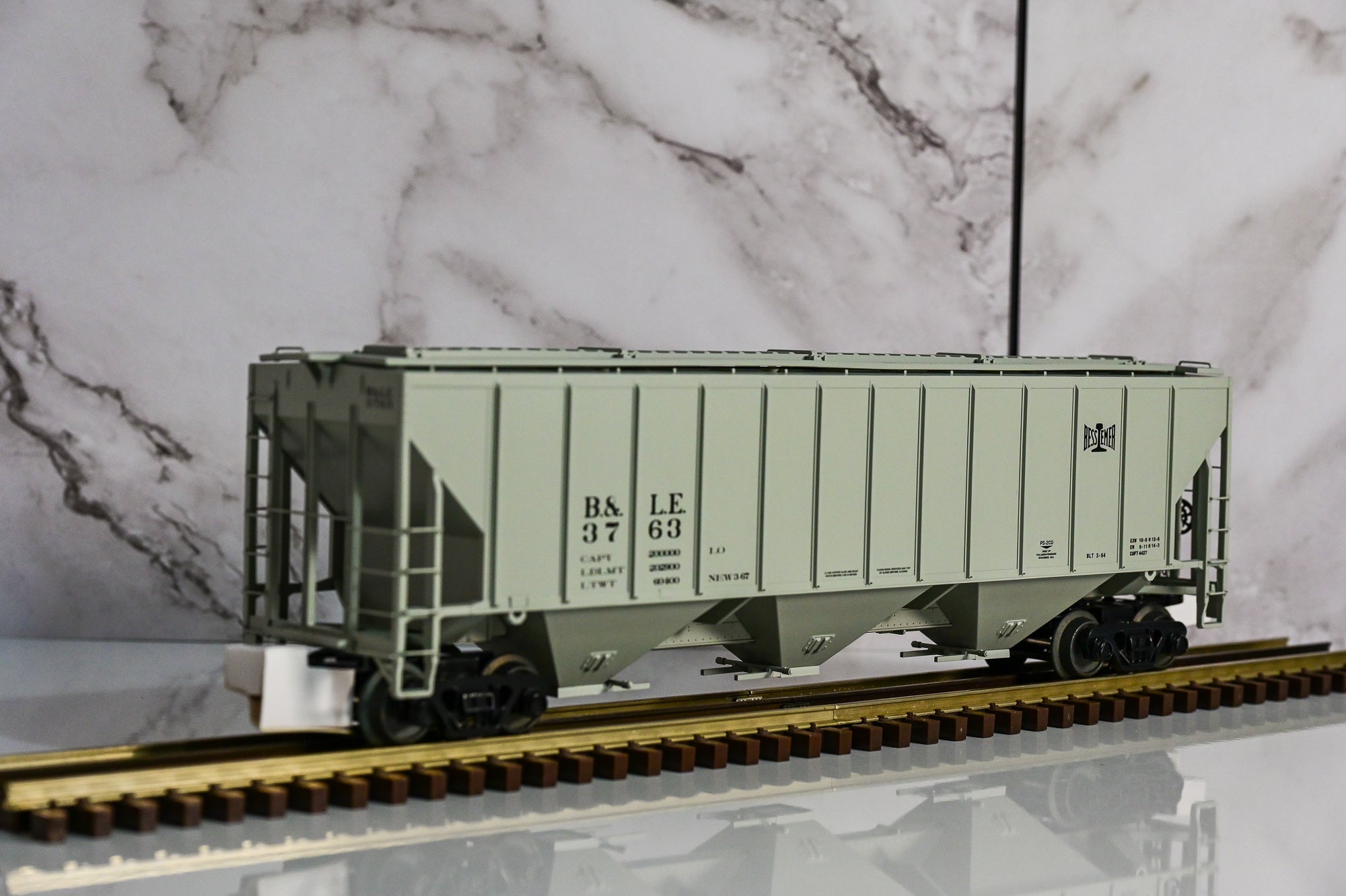 MTH Bessemer & Lake Erie #3763 PS-2CD High-Sided Hopper Car | O Scale