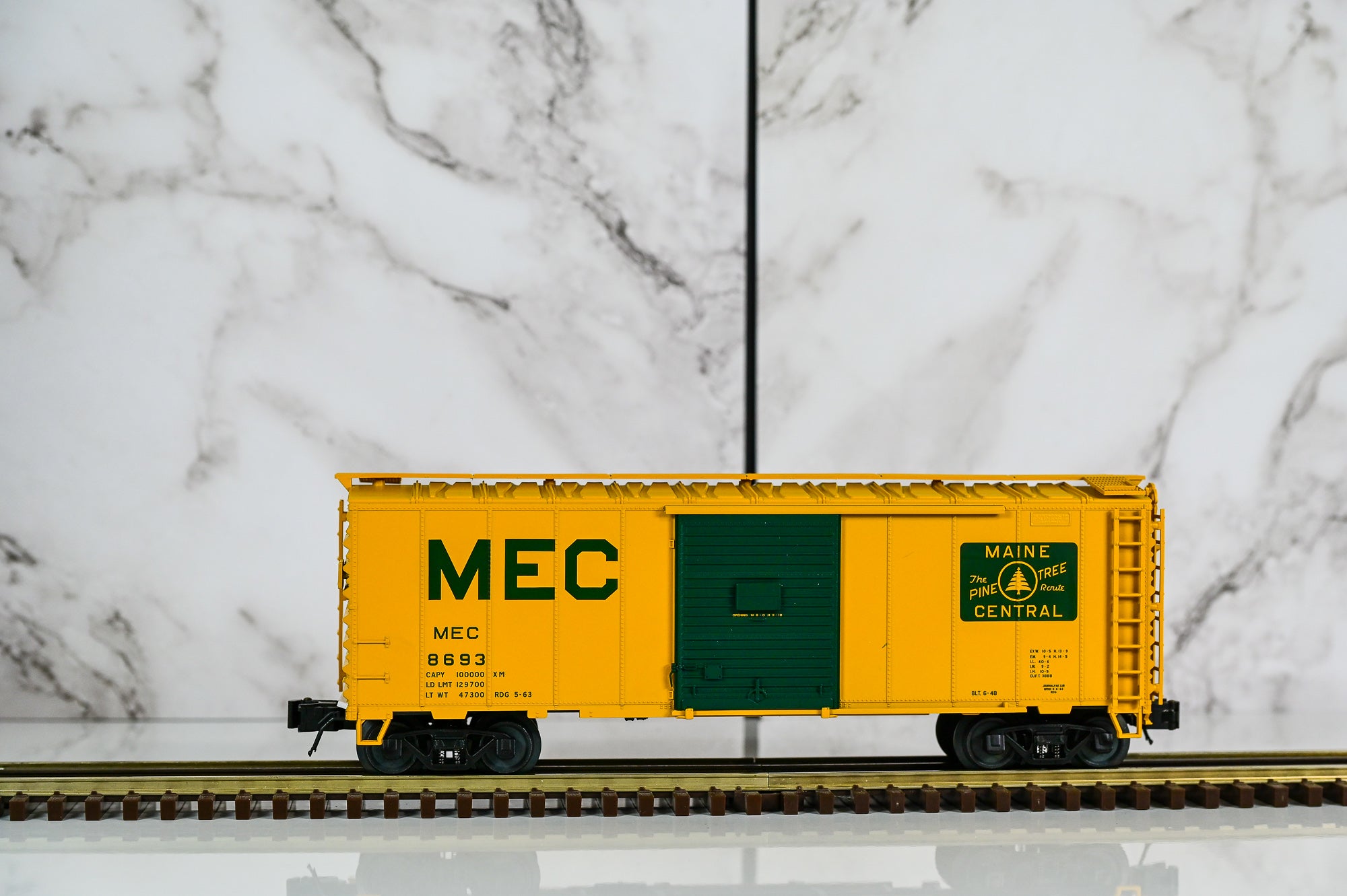 Union Pacific 40’Sliding Door Box Car 3 rails échelle O Atlas