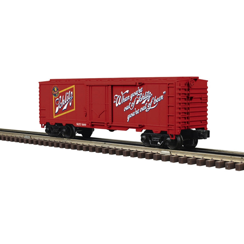 ATLAS O INDUSTRIAL RAIL PLUG DOOR BOX CAR | Schlitz | O Scale