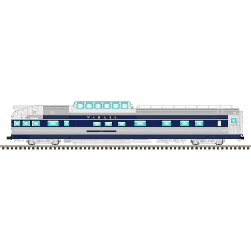 Atlas Wabash Blue Bird 4 Car Set | O Scale 3 Rail