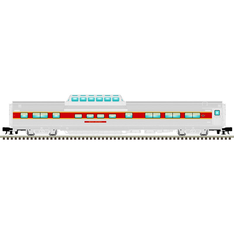 Atlas Cuyahoga Valley Scenic Silver Bronco #1105 Dome Chair Car | O Scale 3 Rail
