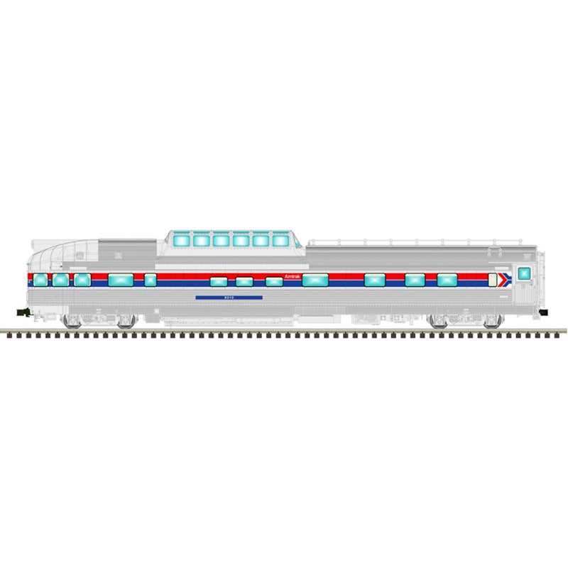 Atlas Amtrak 1977 Steam Excursion #9310 Dome Observation | O Scale 3 Rail