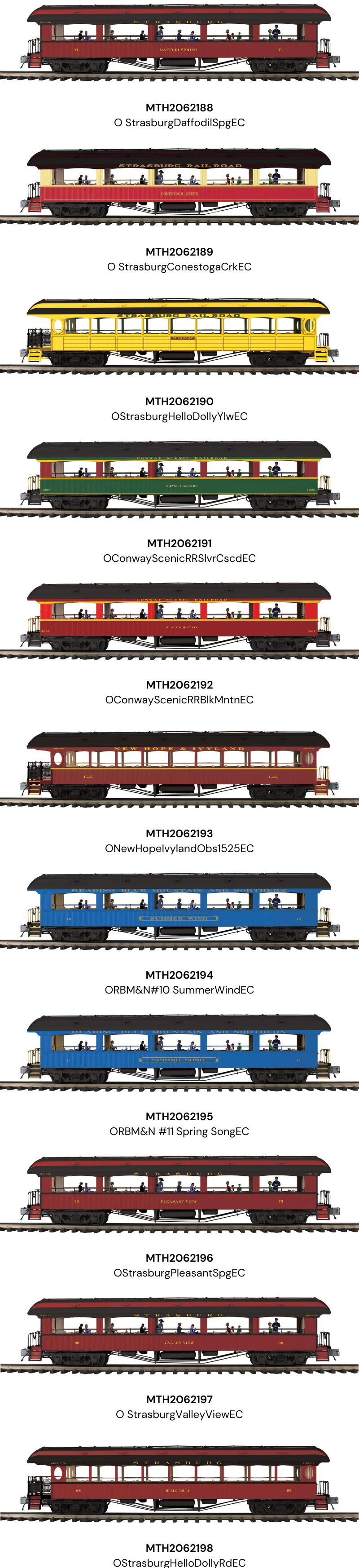 MTH Unlettered Yellow Observation Car | O Scale