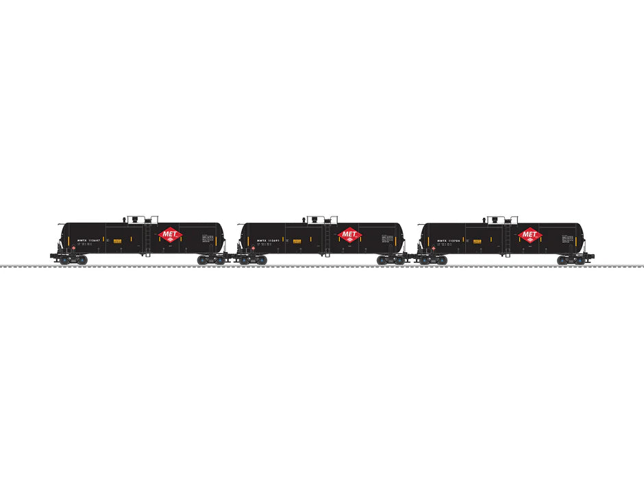 MET Ethanol Tank Car 3 Pack | O Scale