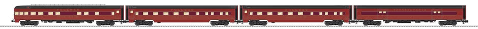 Lionel Pennsylvania Aluminum 18" Passenger 4 Pack | Signature | O Scale