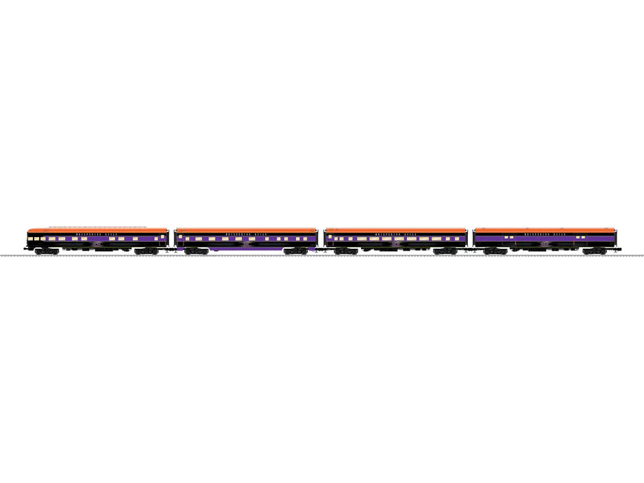 Lionel Whispering Rails Aluminum 18" Passenger 4 Pack | Signature | O Scale