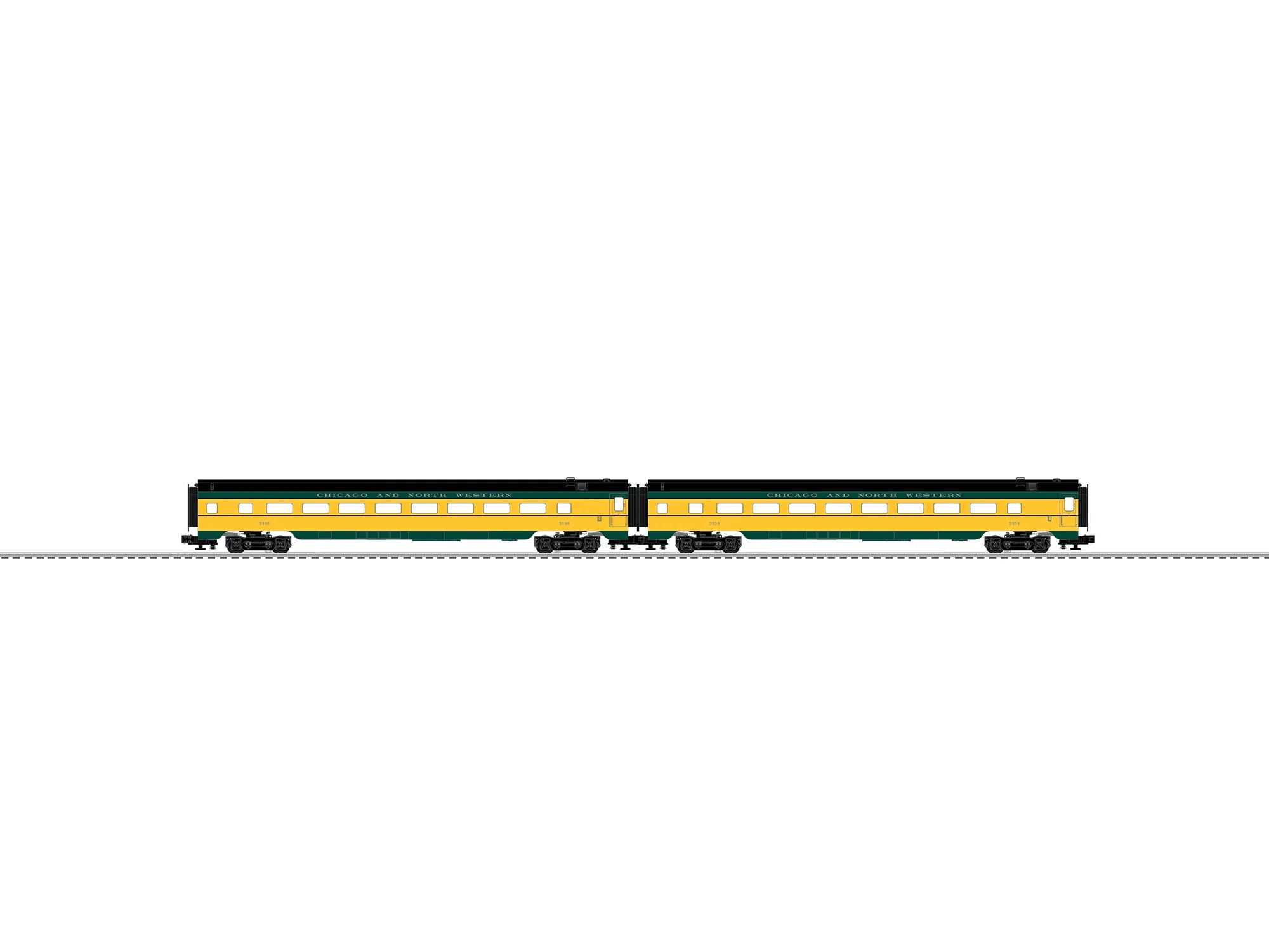 Chicago Northwestern 21" 2 Pack | O Scale