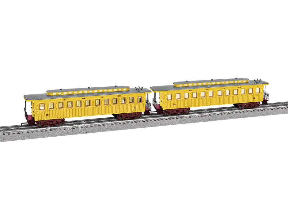 Erie 1860s Coach 2 PACK w/sound | O Scale