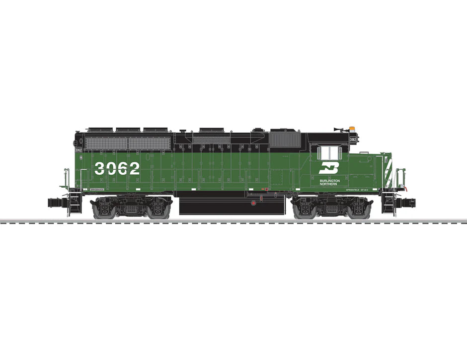 ** Burlington Northern VISION GP40-2 #3062 (not shown) | O Scale
