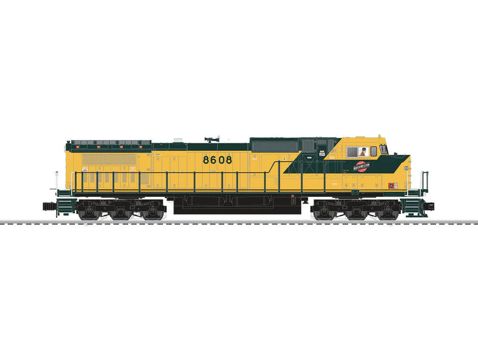 ** Chicago Northwestern LEGACY C44-9W #8608 (not shown) | O Scale