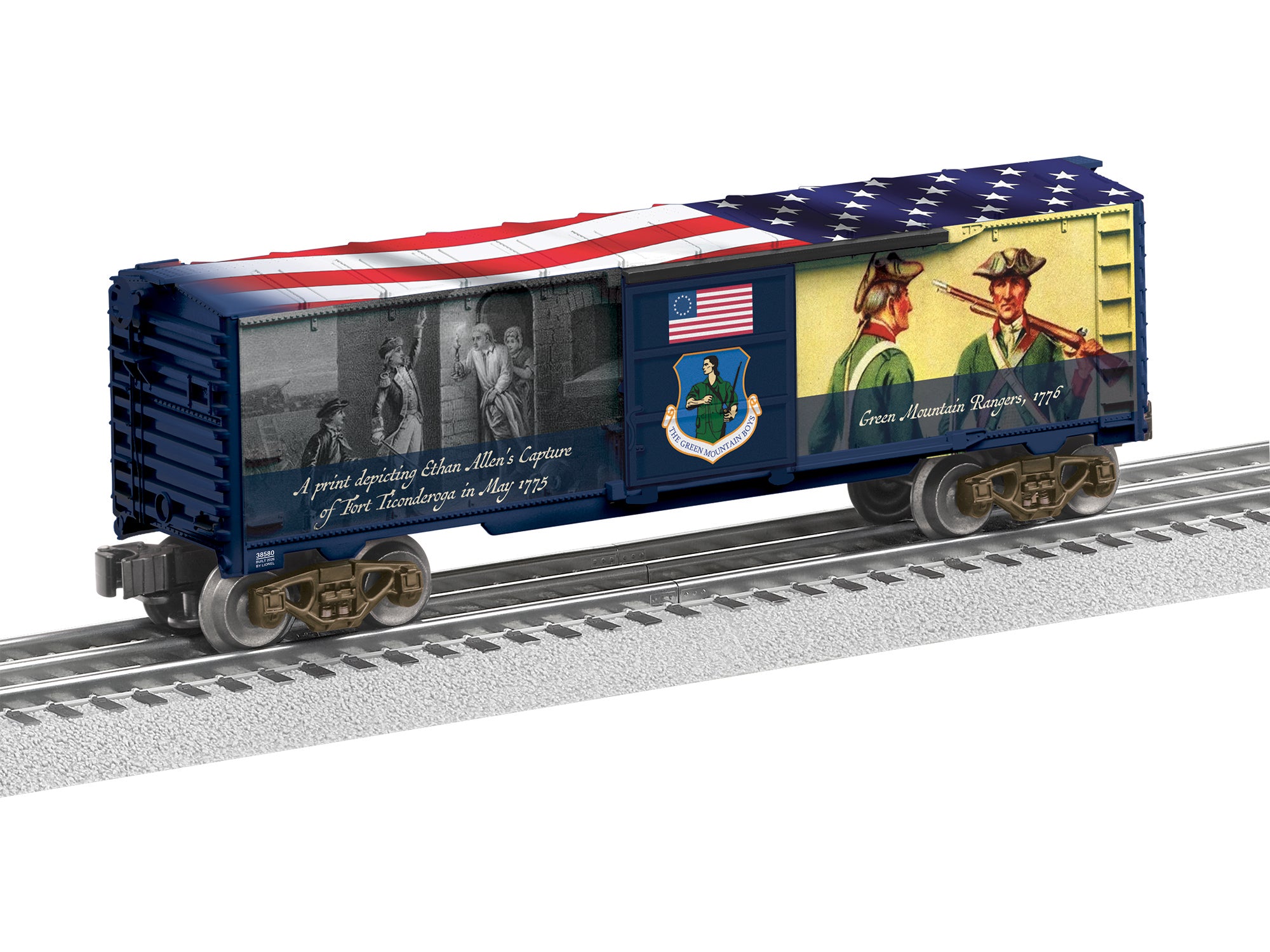 Lionel Green Mountain Boys MUSA Boxcar | O Scale