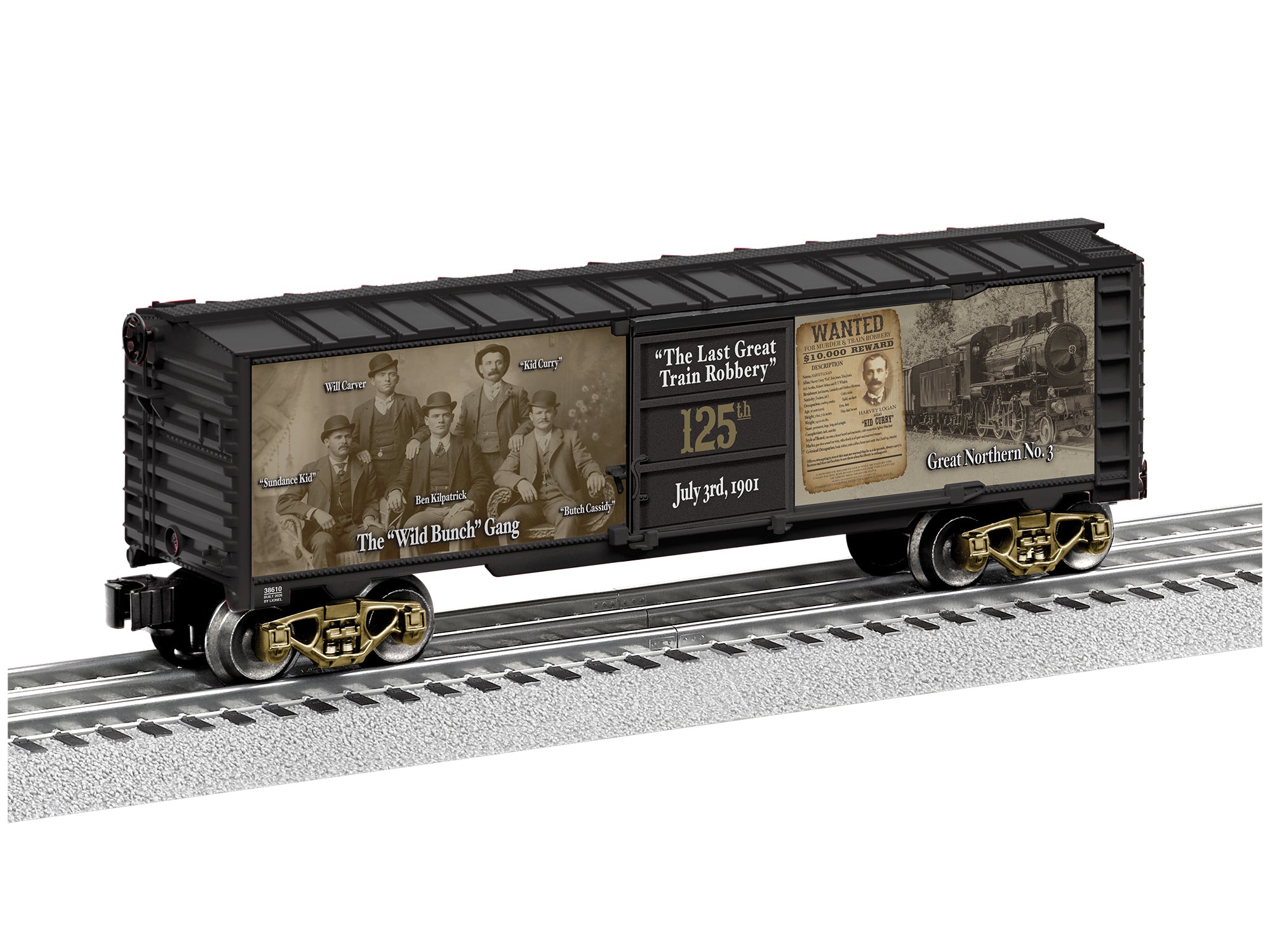 Lionel Butch Cassidy & Sundance Kid Train Robbery 125th Anniv. MUSA Boxcar | O Scale