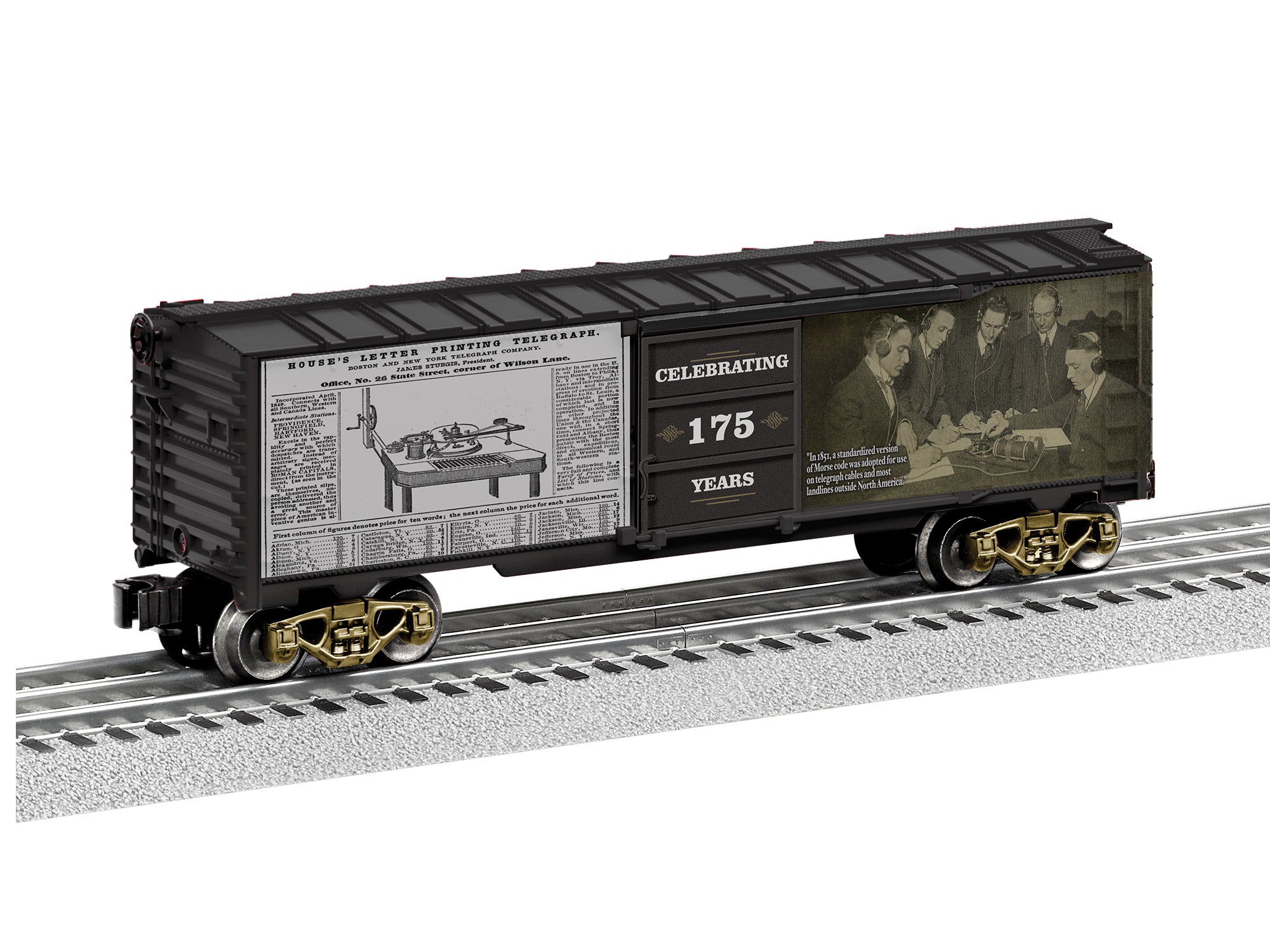 Lionel Introduction of Telegraphs 175th Anniversary MUSA Boxcar | O Scale