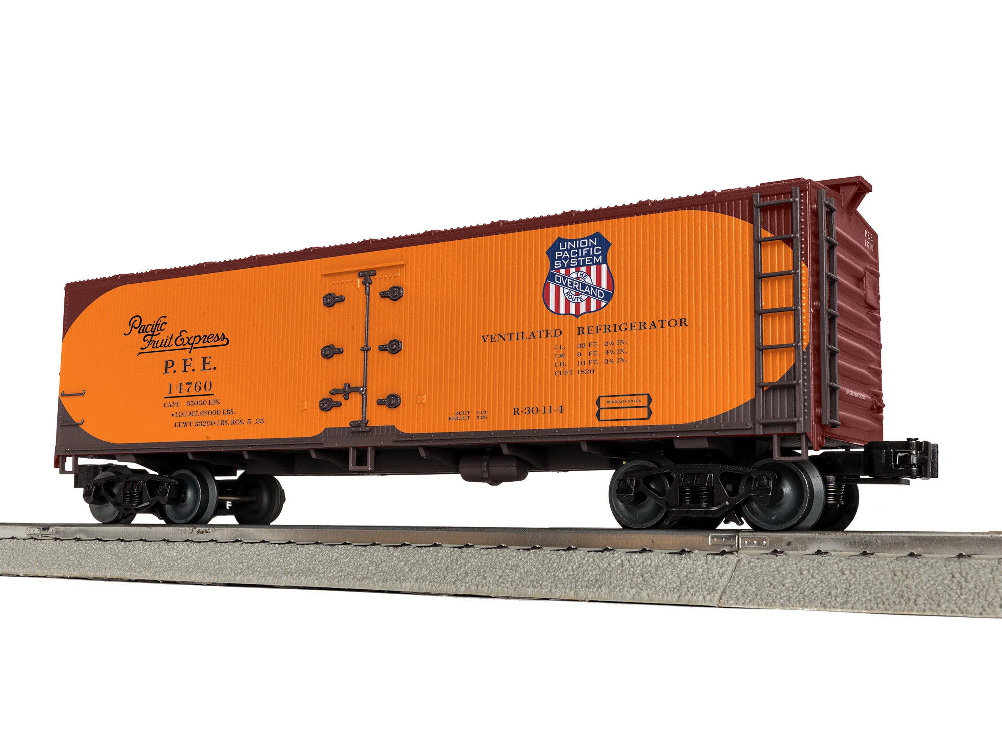 Lionel Pacific Fruit Express Woodside Reefer #14760 | O Scale