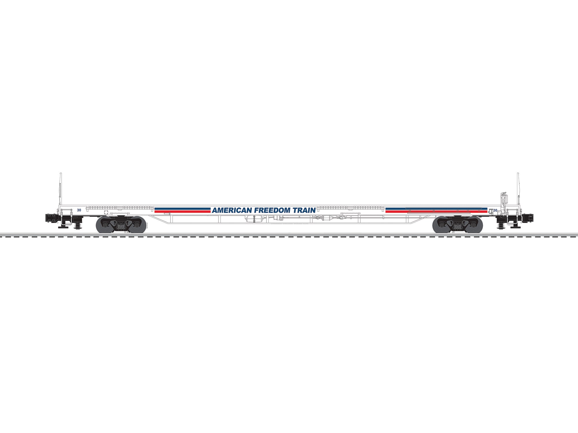 Lionel American Freedom Train 85' Flatcar #30 | O Scale