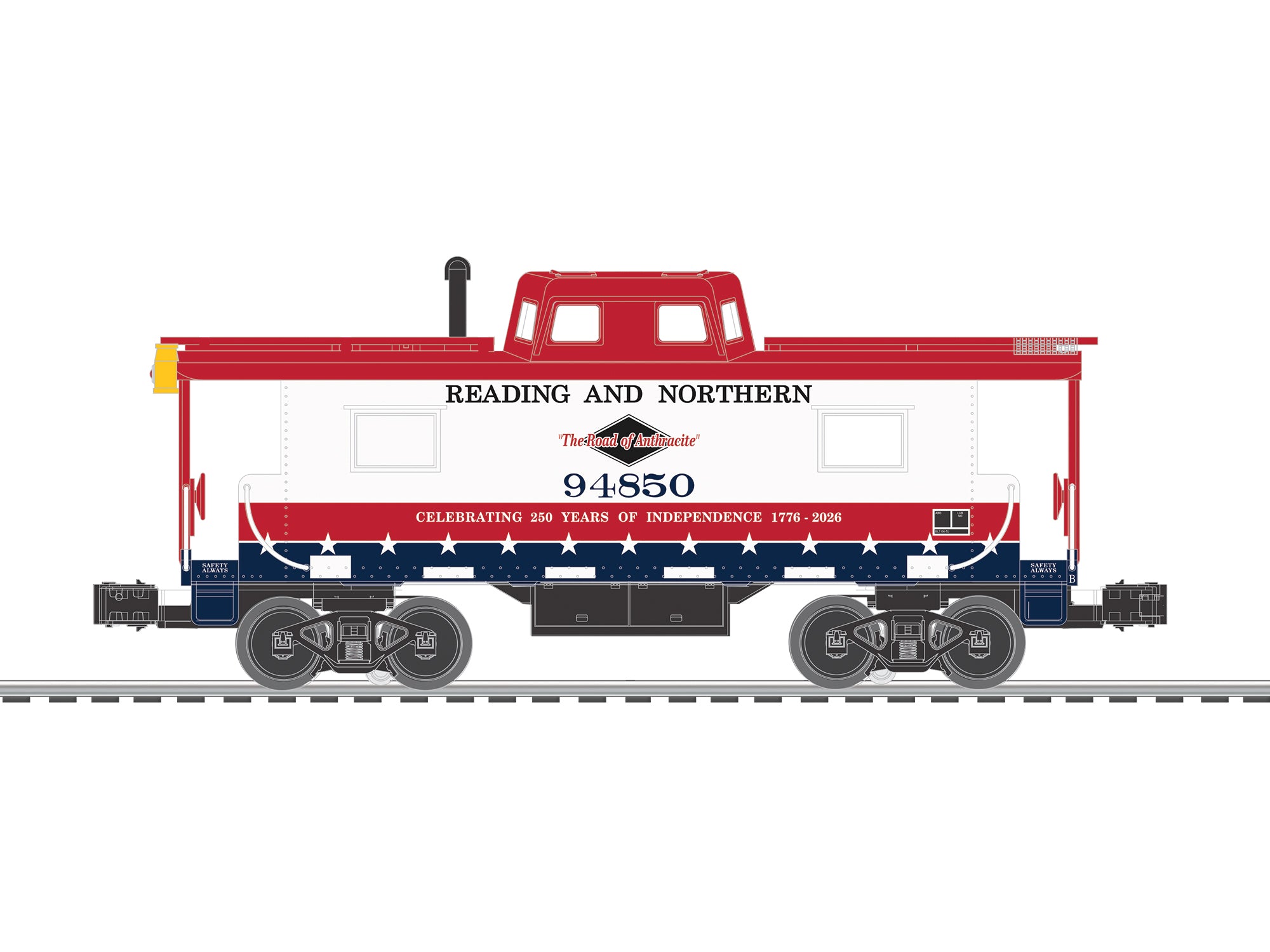 Lionel Reading and Northern N8 Caboose #94850 (250) | O Scale