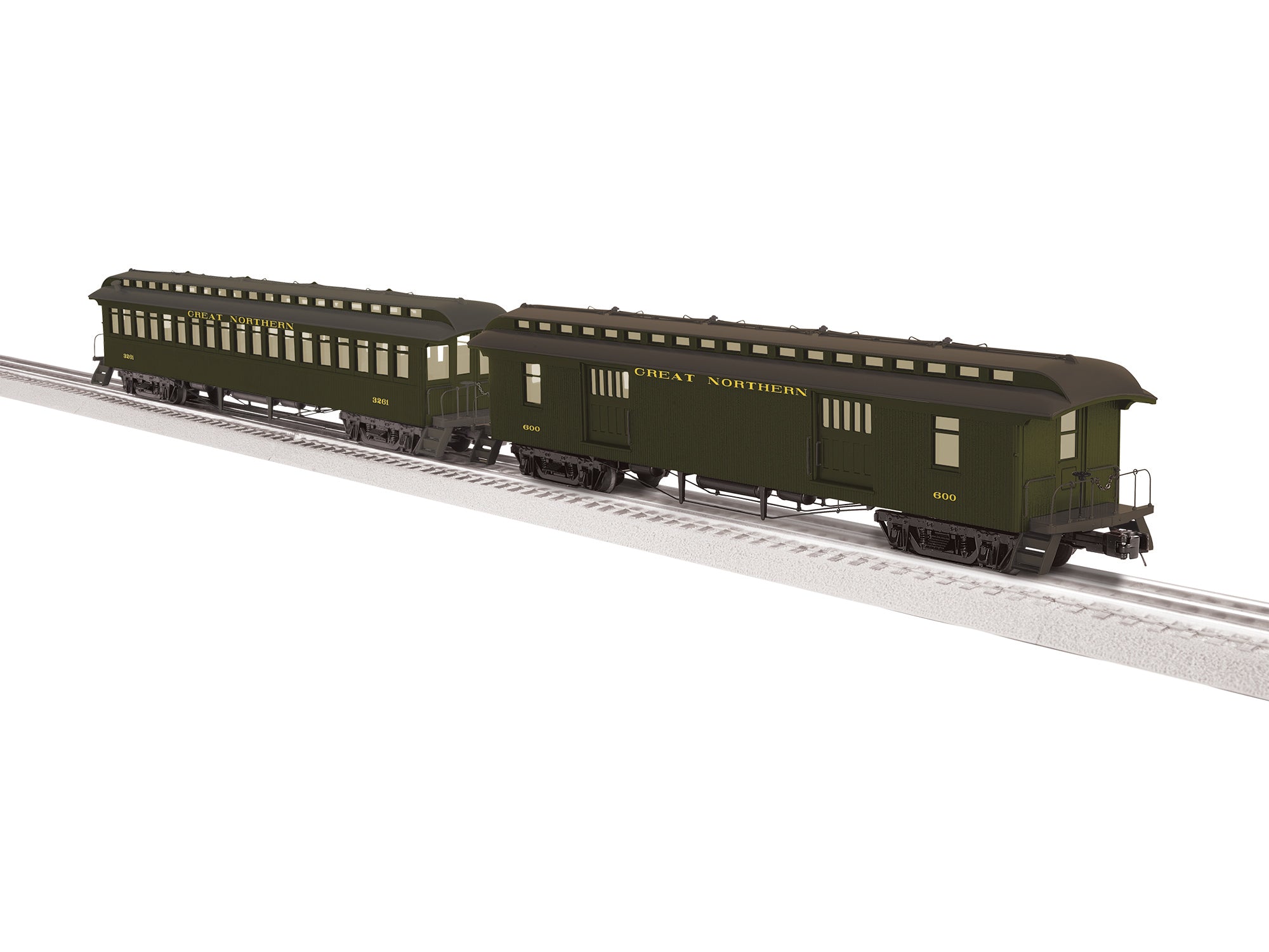 Lionel Great Northern Wood Passenger Two-Pack A | O Scale