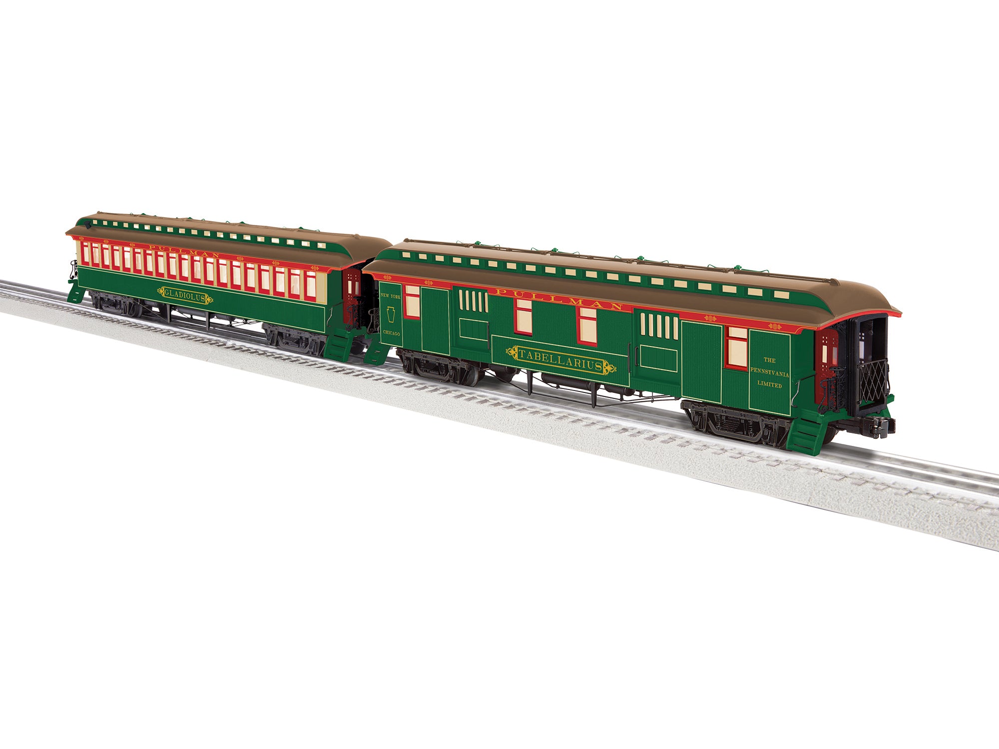 Lionel Pennsylvania Yellow Kid Wood Passenger Two-Pack A | O Scale