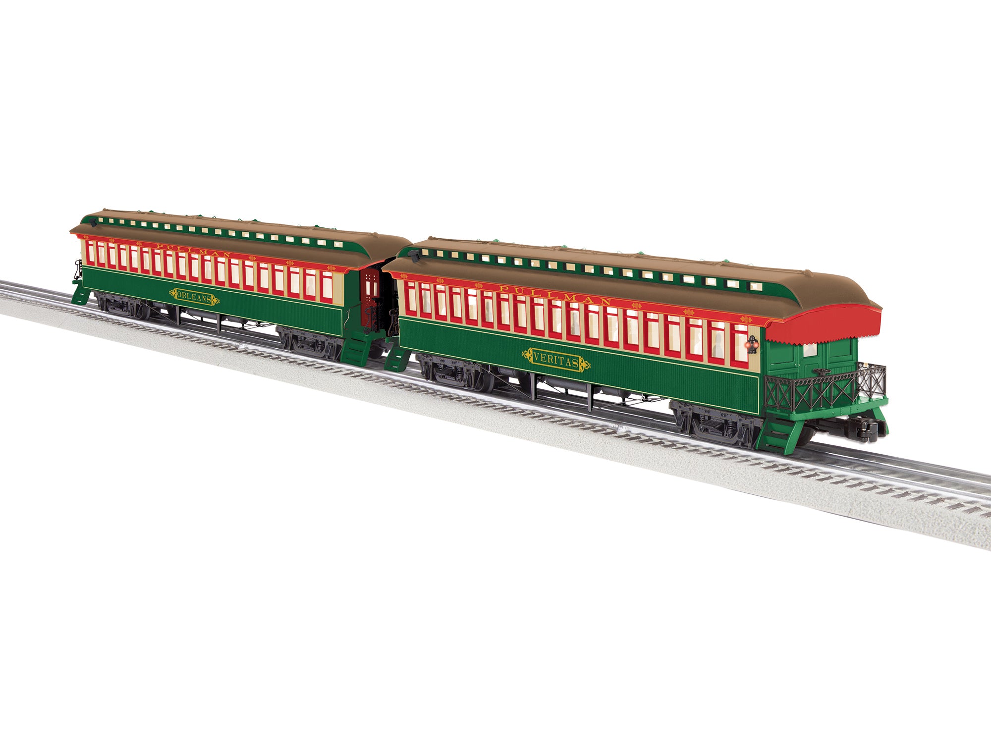 Lionel Pennsylvania Yellow Kid Wood Passenger Two-Pack C | O Scale