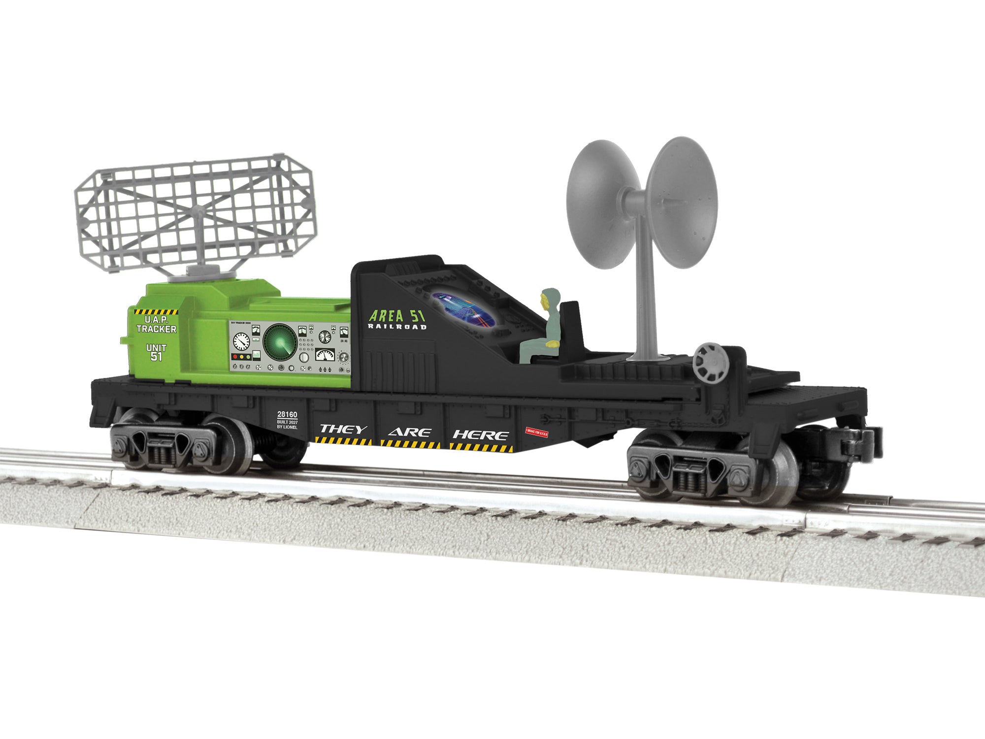 Lionel Area 51 Radar Car | O Scale