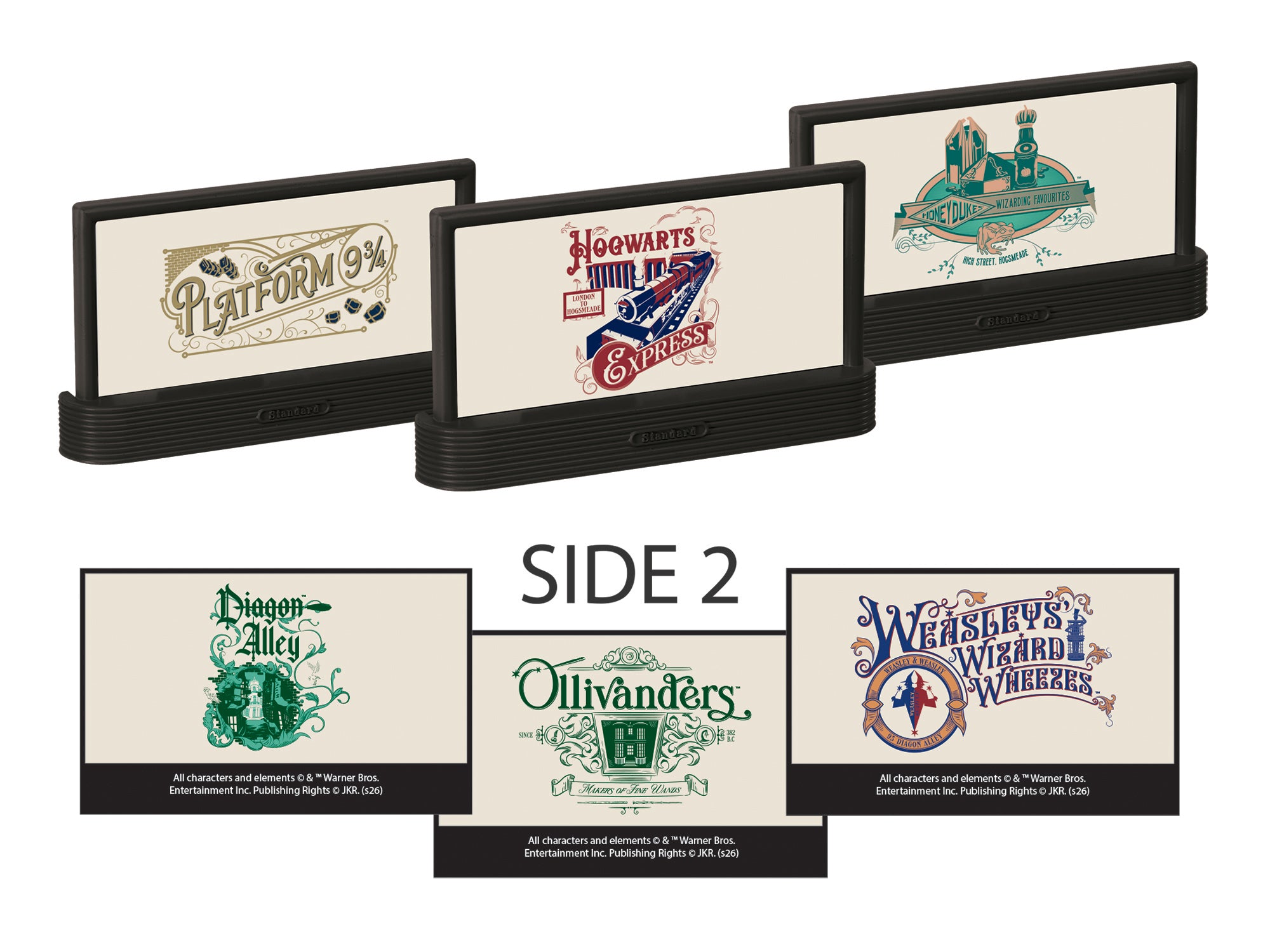 Lionel Harry Potter Hogsmeade Billboard 3-Pack #2 | O Scale