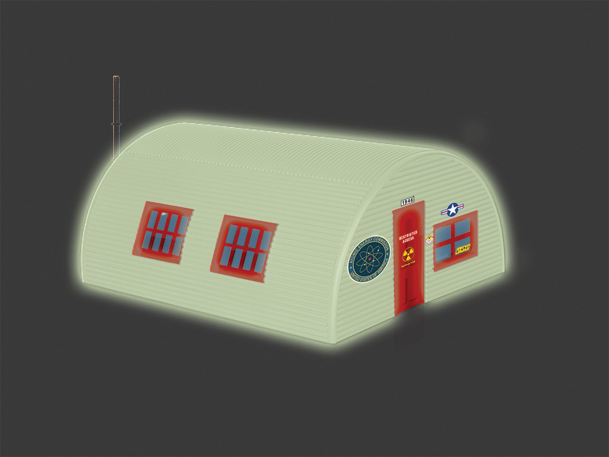 Lionel AEC Glow in the Dark Quonset Hut | O Scale