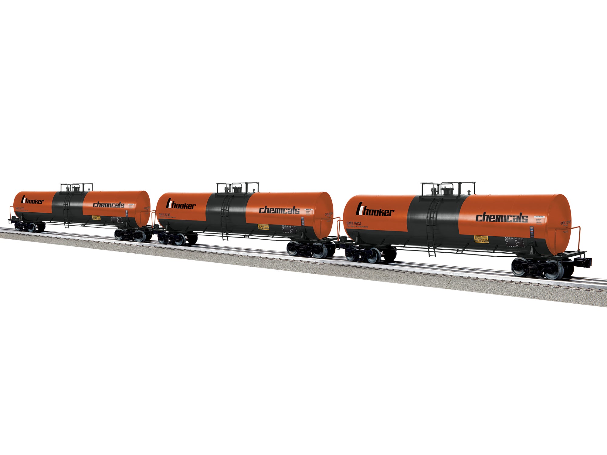 Lionel Hooker 50' Tank Car 3 Pack | O Scale