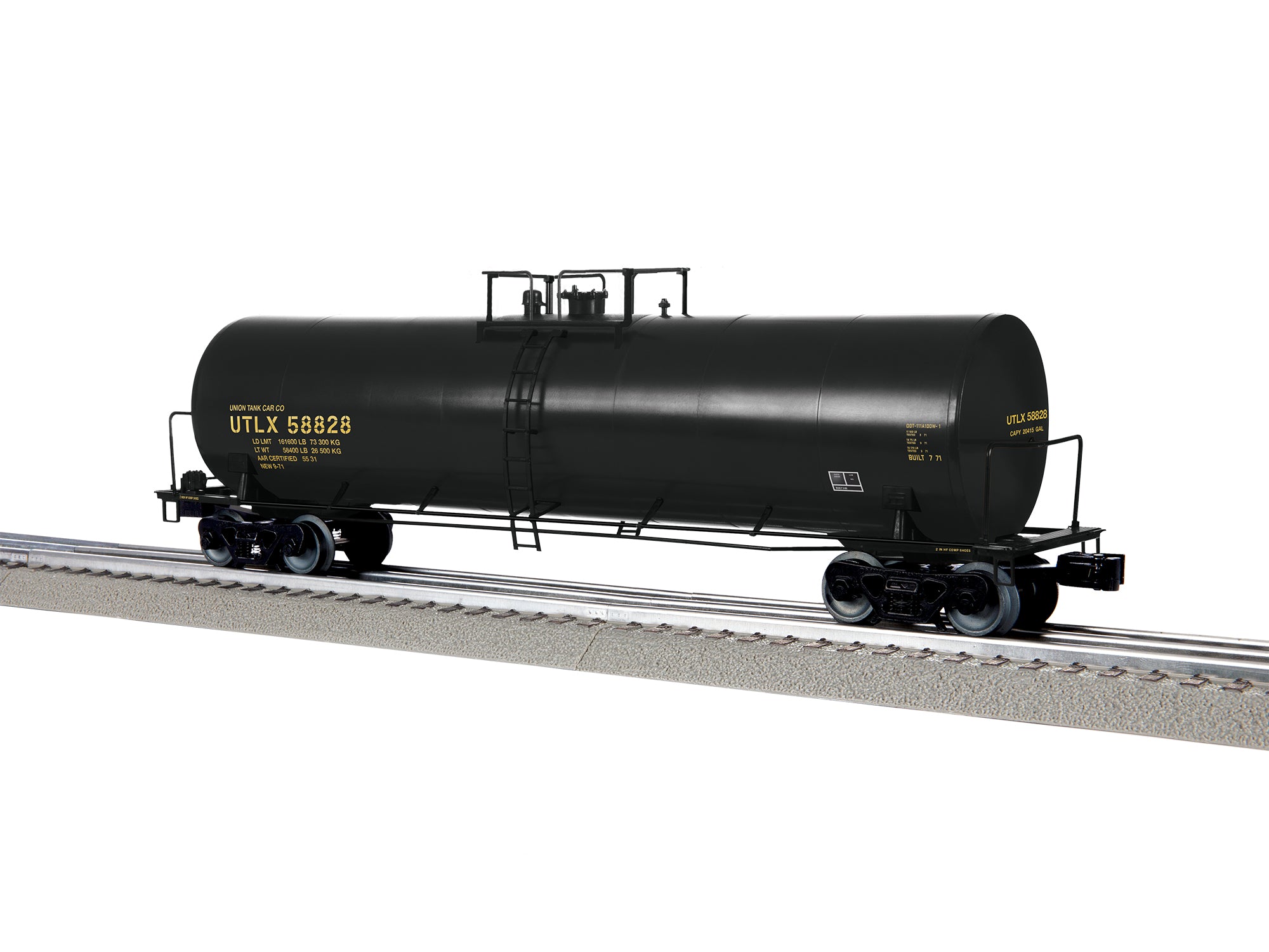 Lionel UTLX 50' Tank Car #58828 | O Scale