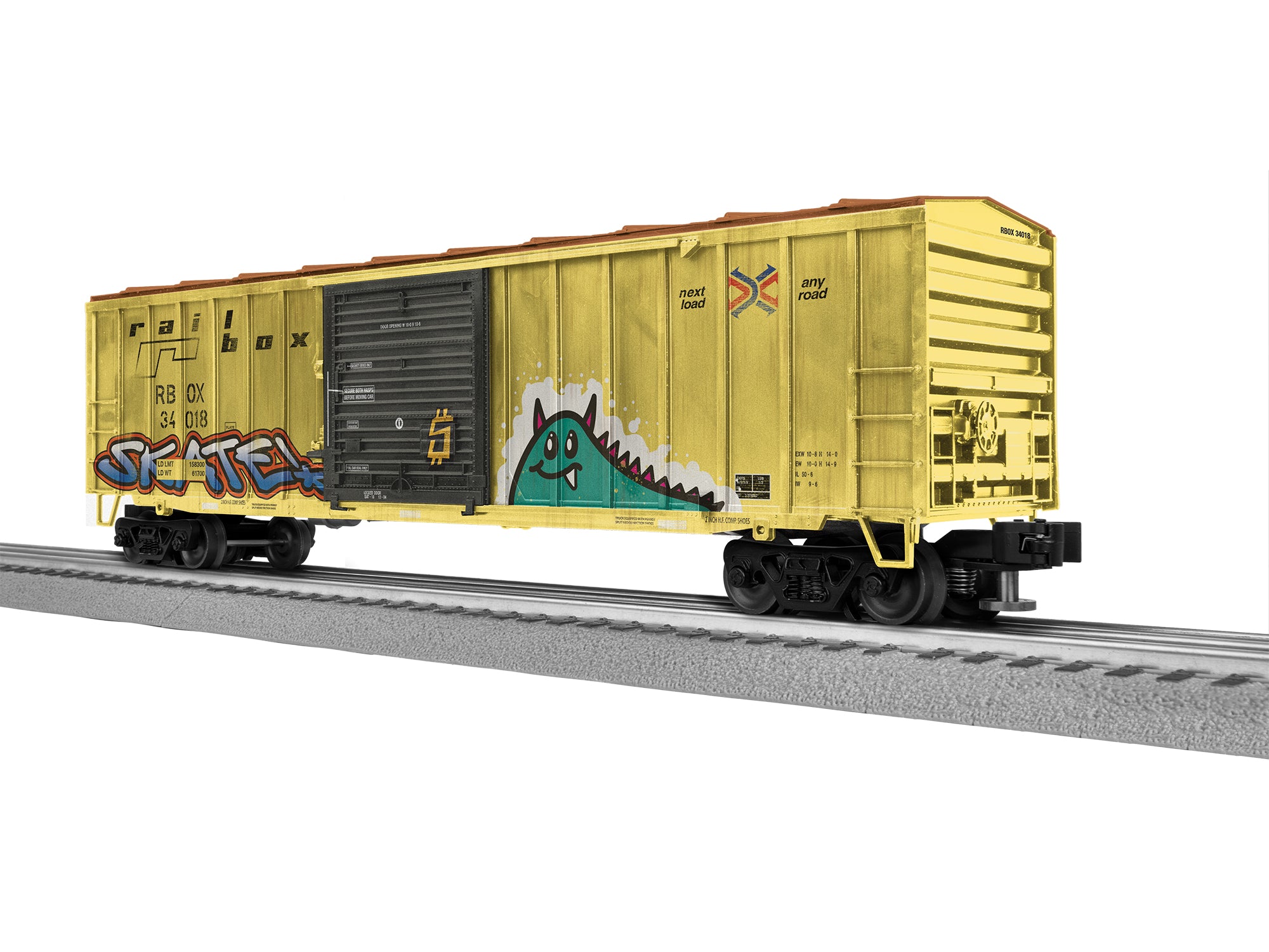 Lionel Weathered Railbox 50' Boxcar #34018 | O Scale
