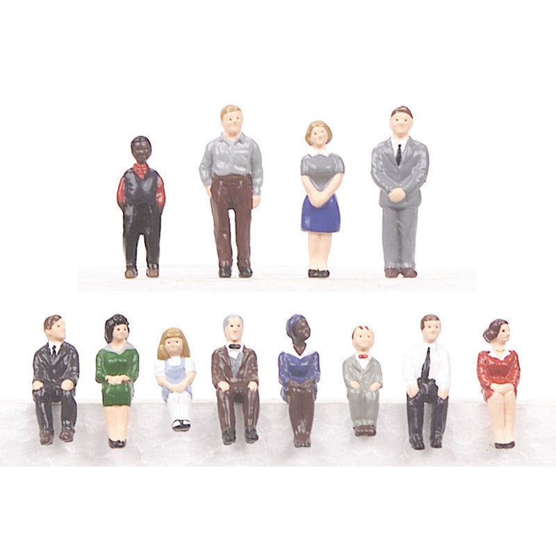 Atlas Premier Heavyweight Passenger Figure Sets | O Scale — Set 1 — 12 figures
