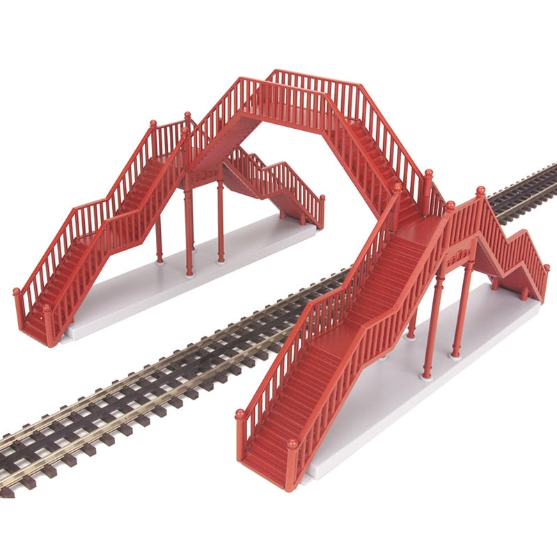 Atlas Single Track Pedestrian Crosswalk | O Scale — Red