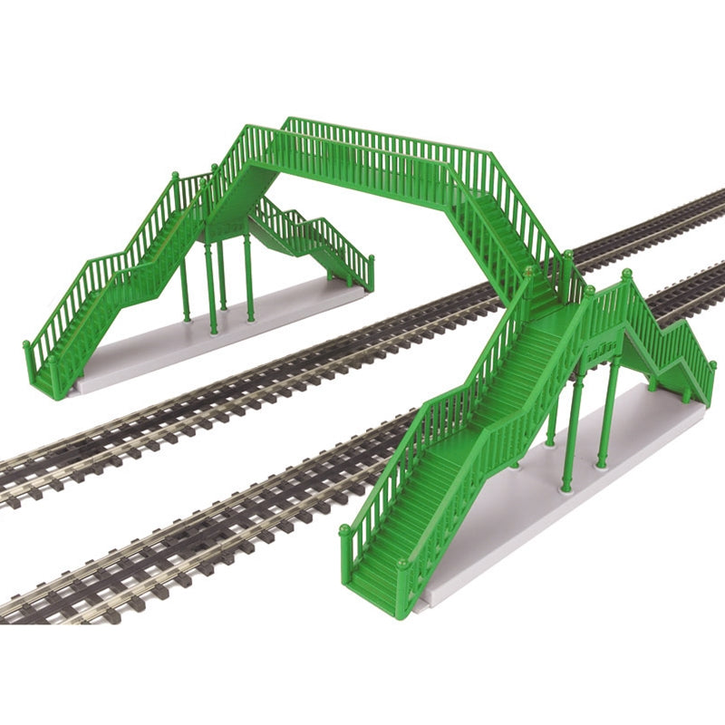 Atlas Double Track Pedestrian Crosswalk | O Scale — Green
