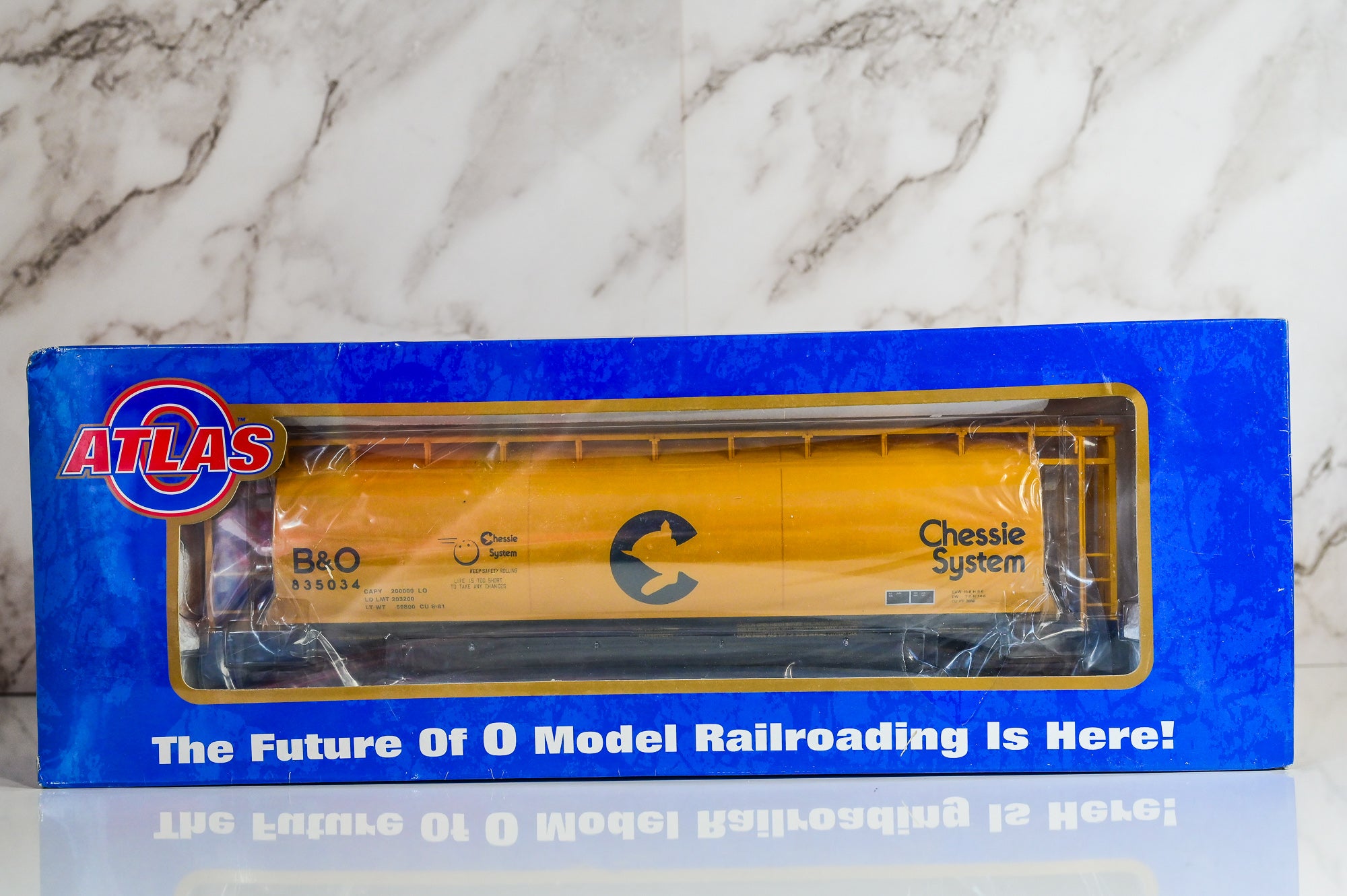Atlas Chessie System ACF 6-Bay Cylindrical Hopper 835034 | Premier | O Scale