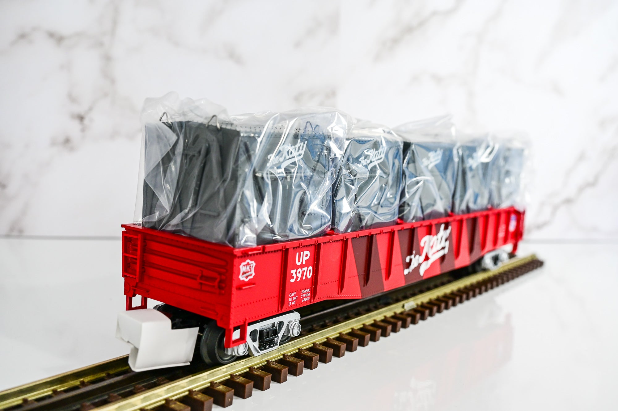 MTH Katy Gondola Car w/ LCL Containers #3970 | Premier | O Scale