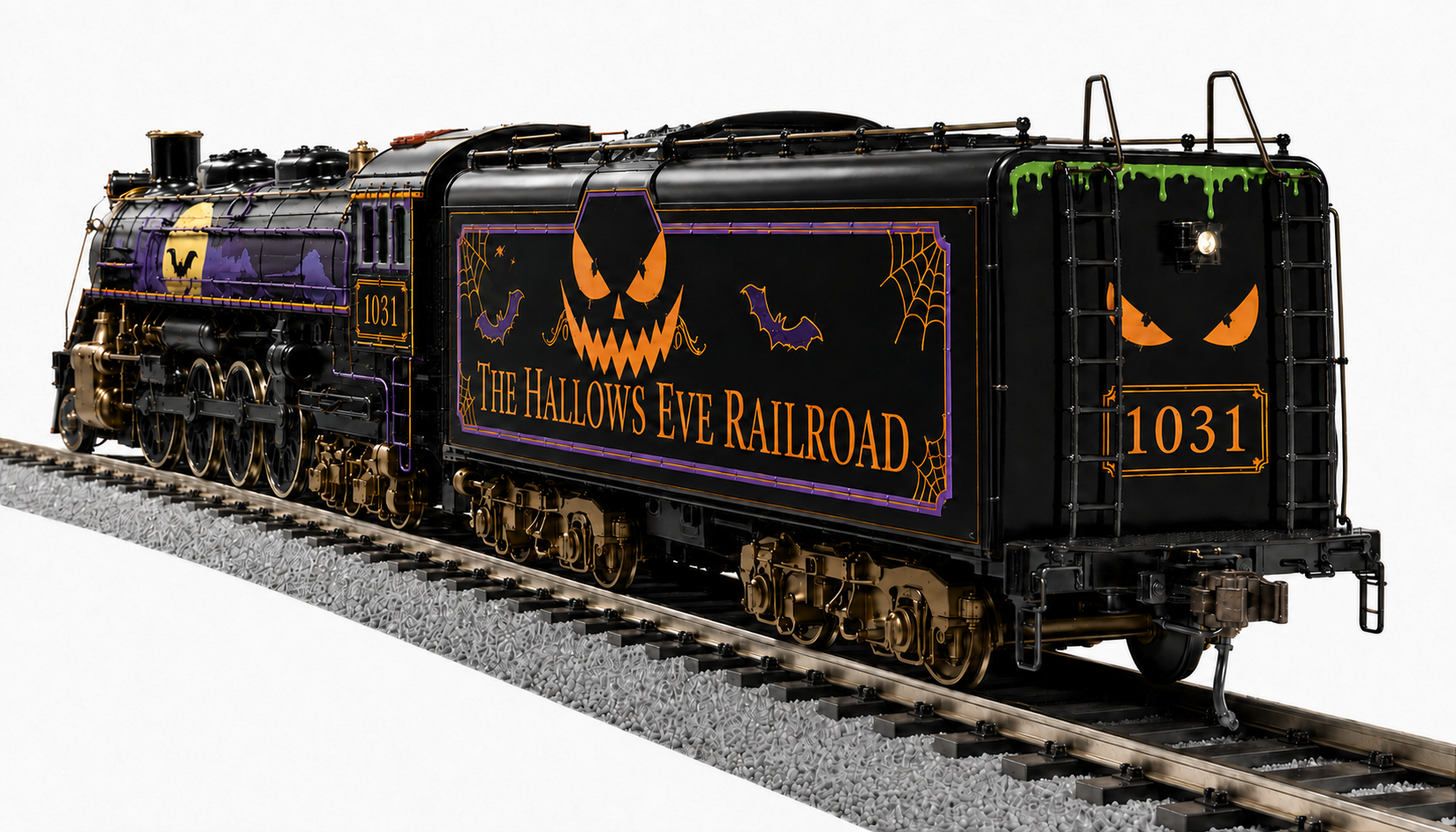 LIONEL – THOMAS & HIS TRAINS EXCLUSIVE THE HALLOWS EVE RAILROAD LEGACY S3 #1031 | GLOW IN THE DARK | O SCALE