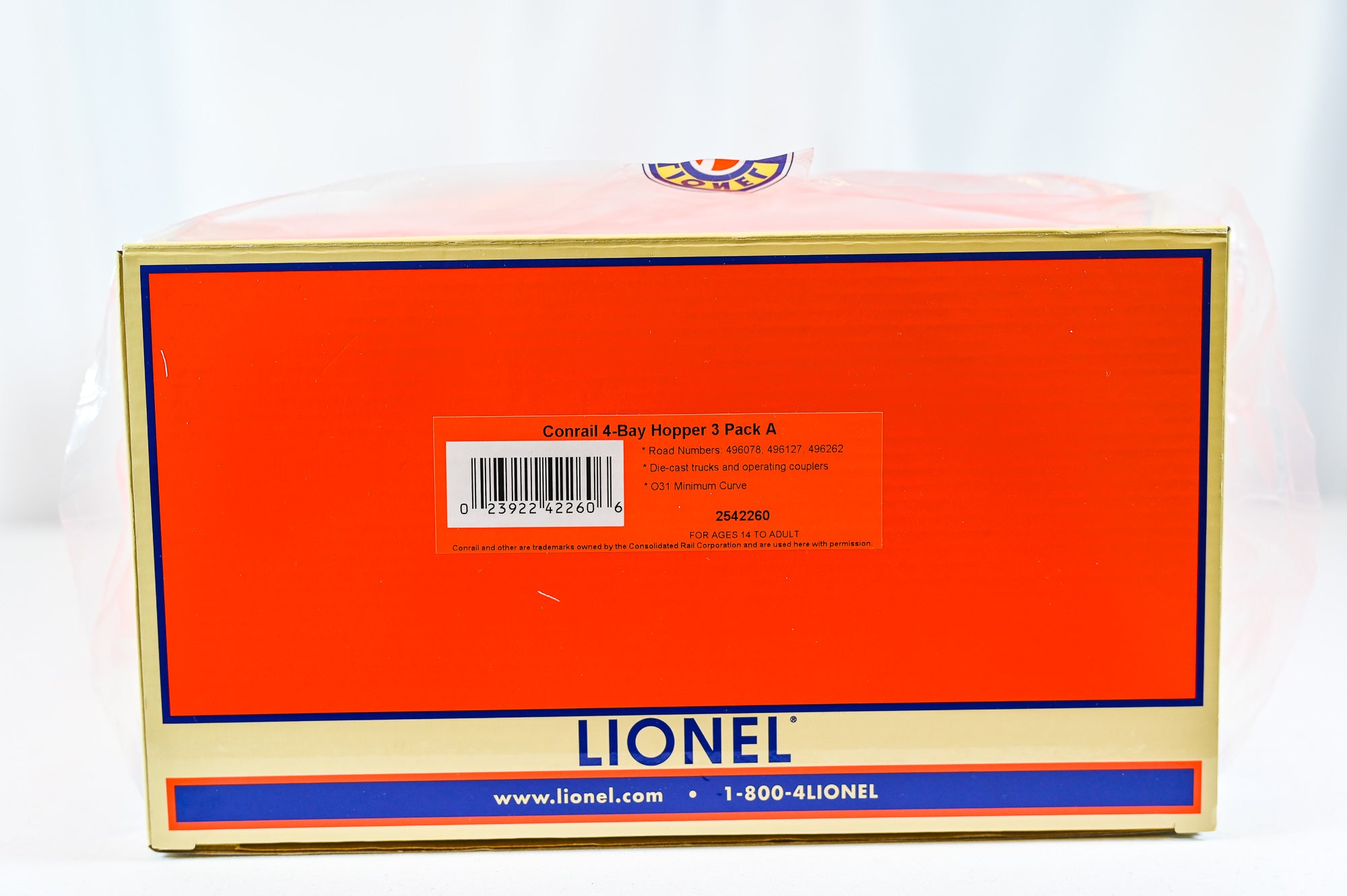 Lionel Conrail 4 Bay Hopper 3 Pack A | O Scale