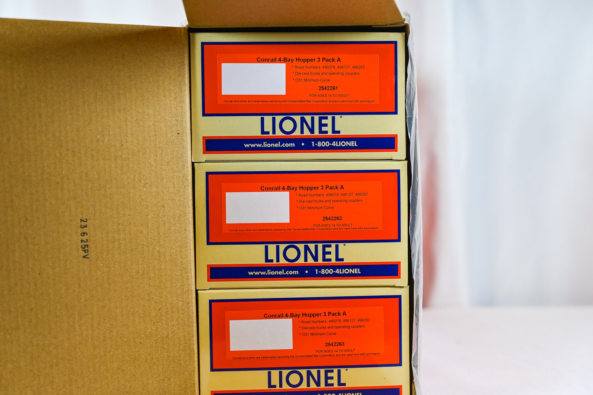 Lionel Conrail 4 Bay Hopper 3 Pack A | O Scale