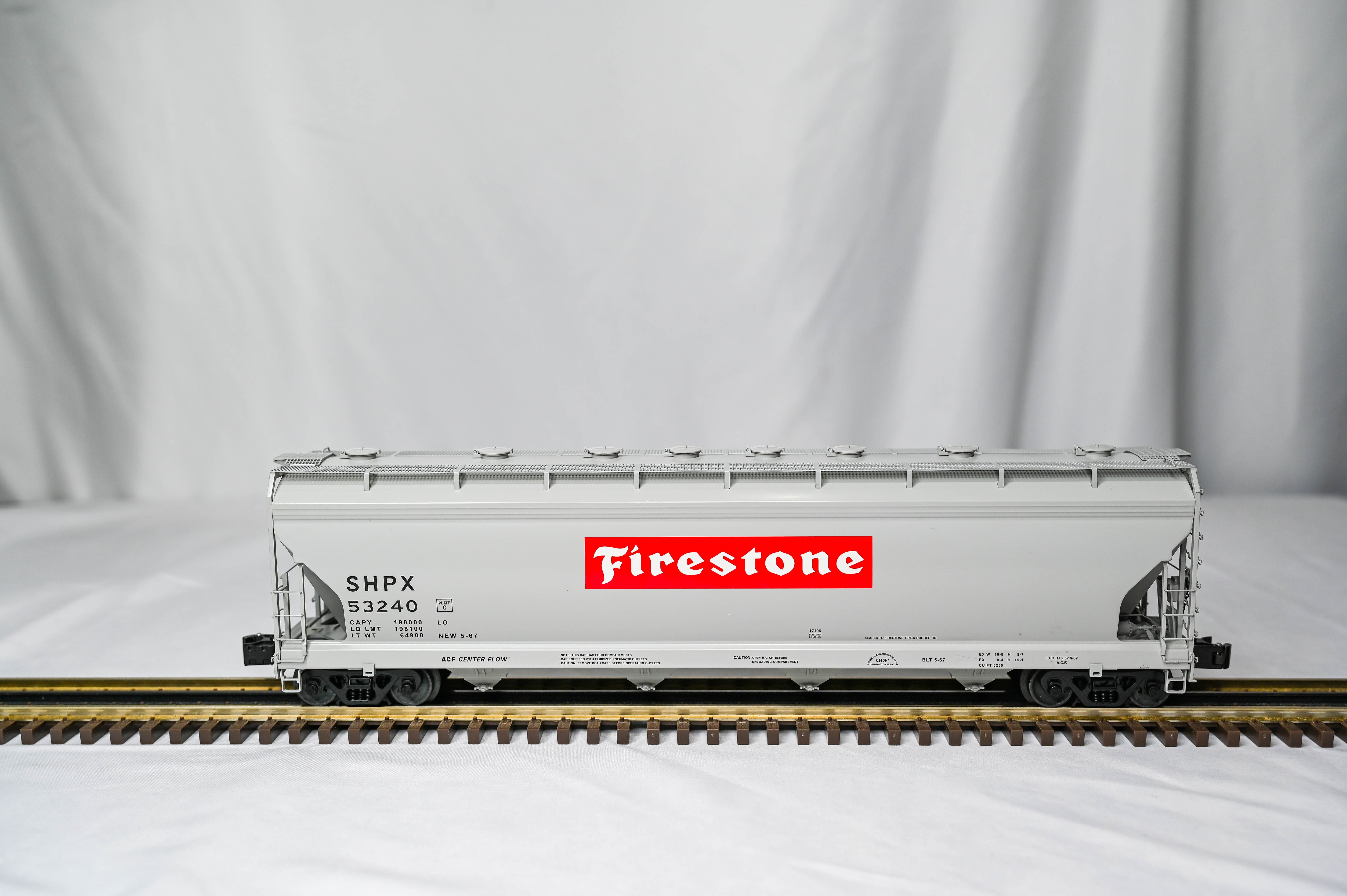 Lionel Firestone ACF 4-Bay Hopper #53240 | O Gauge | 6-17196