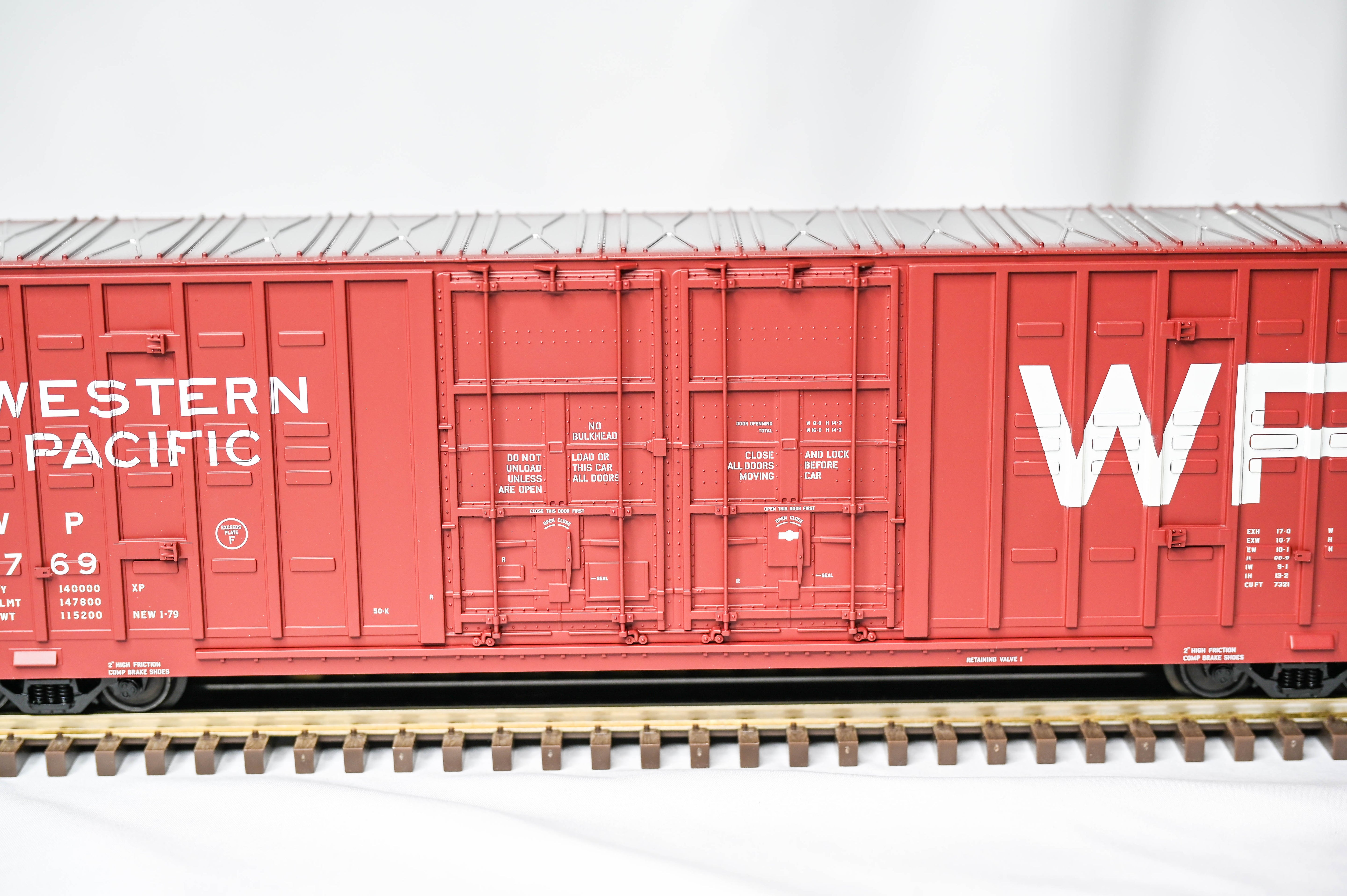 Atlas O Master 60' Berwick Hy-Cube Box Car Western Pacific #3769 | 3-Rail | O Scale