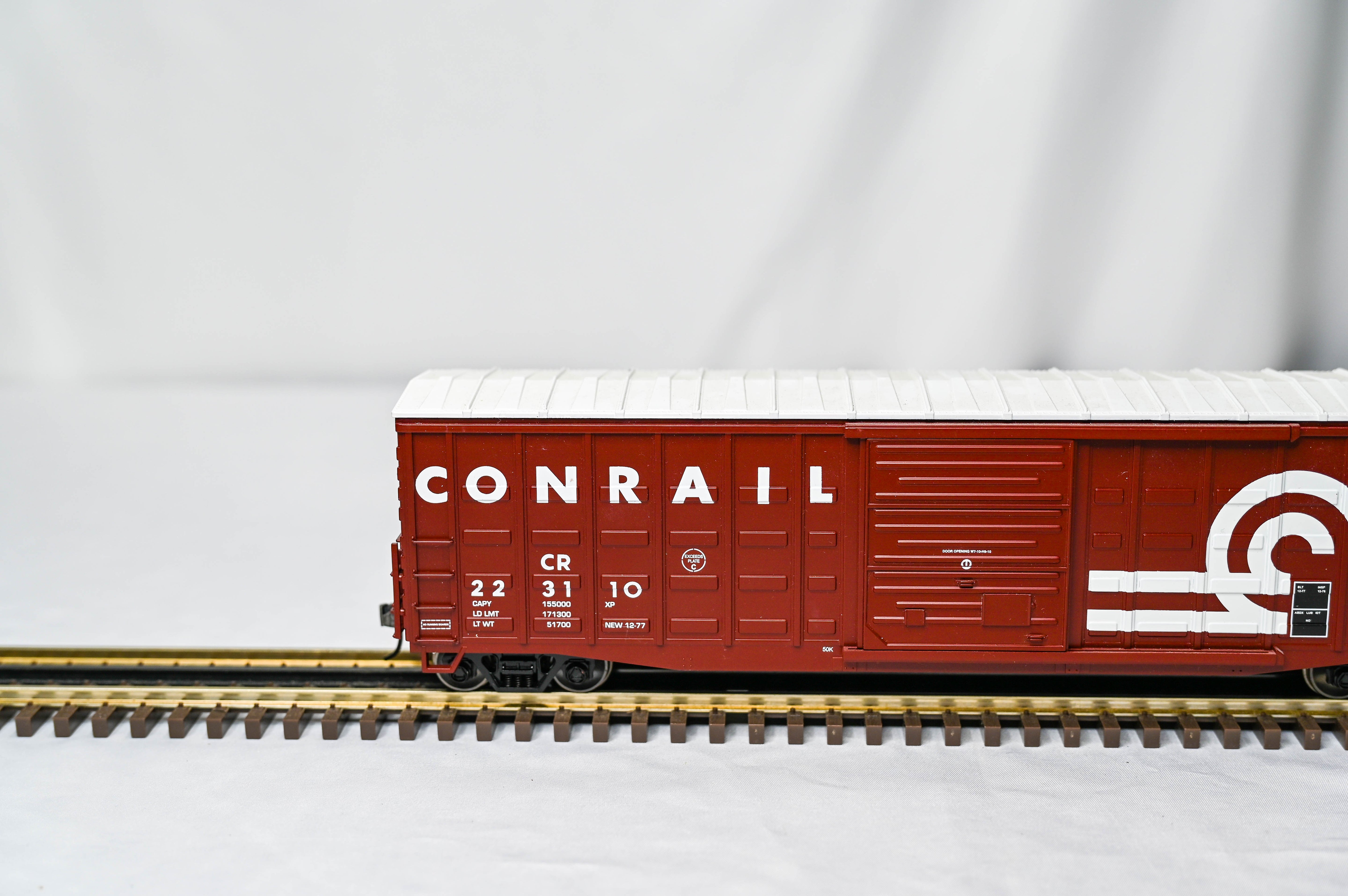 MTH Premier Conrail 50' Waffle Box Car #223110 | O Scale | 2 Rail | 20-93336