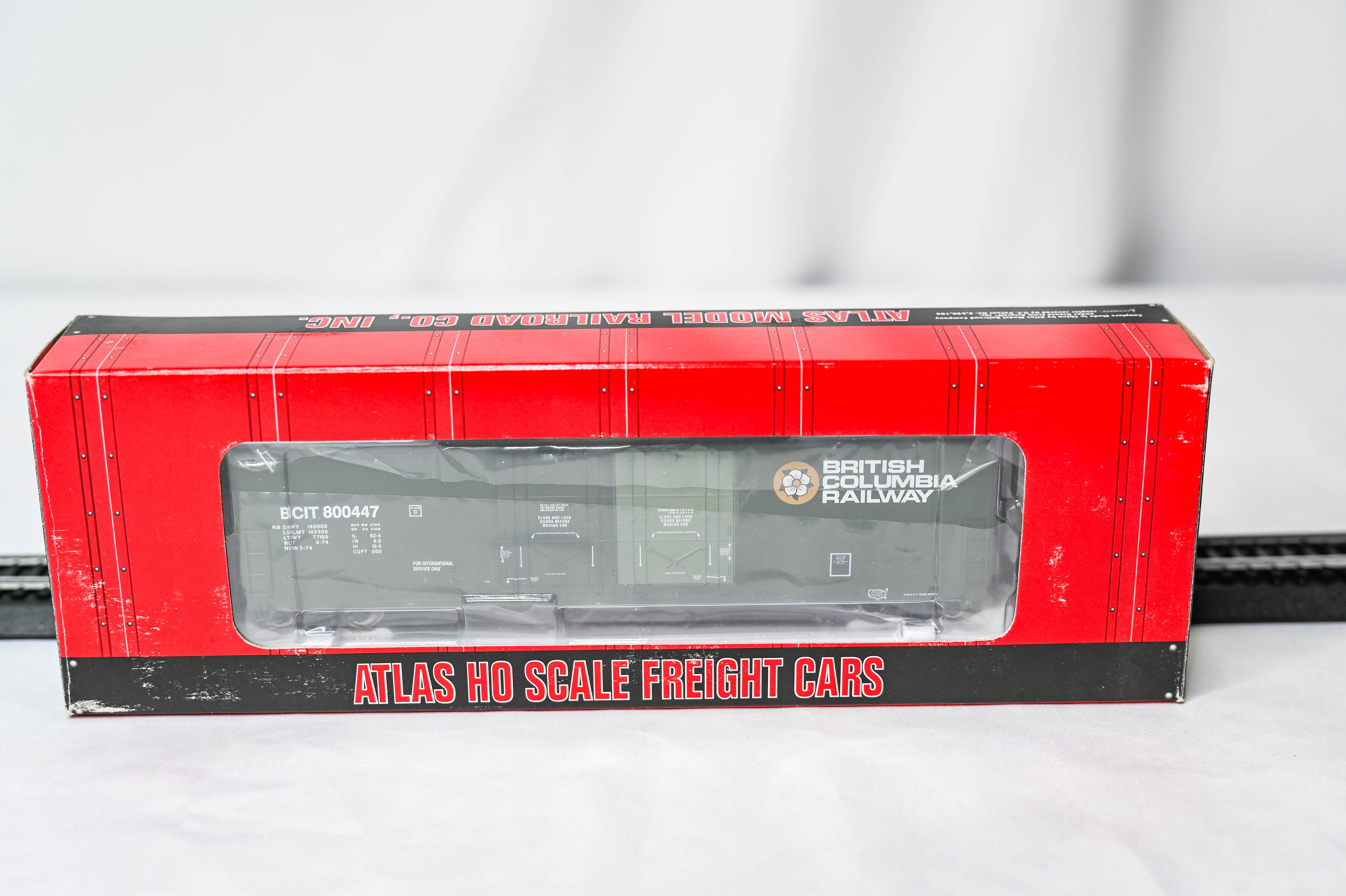 Atlas BC Rail Evans Double Plug Door Box Car #800447 | HO Scale | 1756-4