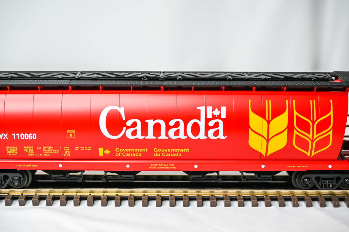 MTH Premier Canada 4-Bay Cylindrical Grain Hopper #110060 | O Scale | 20-97400
