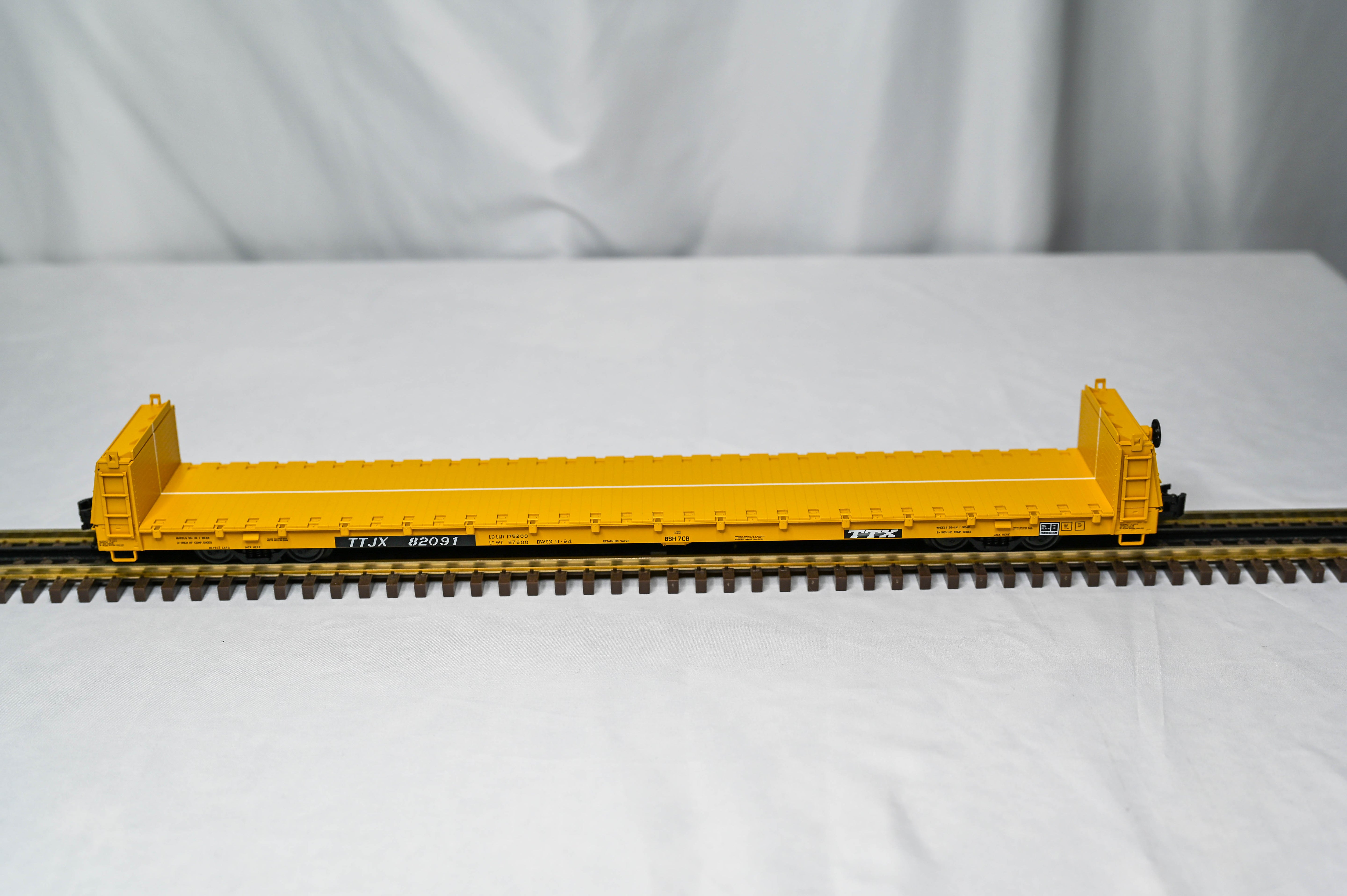 Atlas O Trainman Trailer Train Short Bulkhead Flat Car | 3-Rail | O Scale