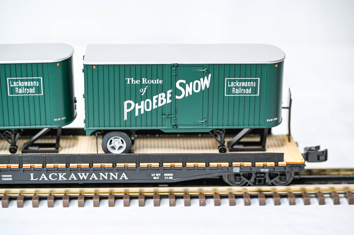 Lionel Lackawanna PS-4 Piggyback Flatcar 2-Pack | O Gauge | 6-21899