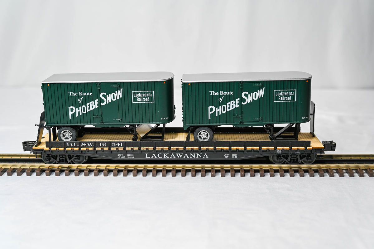 Lionel Lackawanna PS-4 Piggyback Flatcar 2-Pack | O Gauge | 6-21899