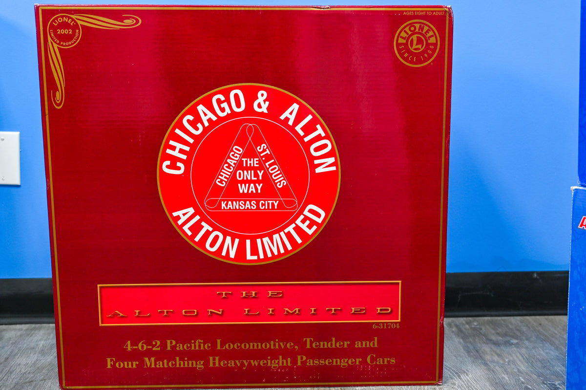 Lionel Chicago & Alton Limited Steam Passenger Set + 2 Pk Passengers cars | O Scale | 6-31704