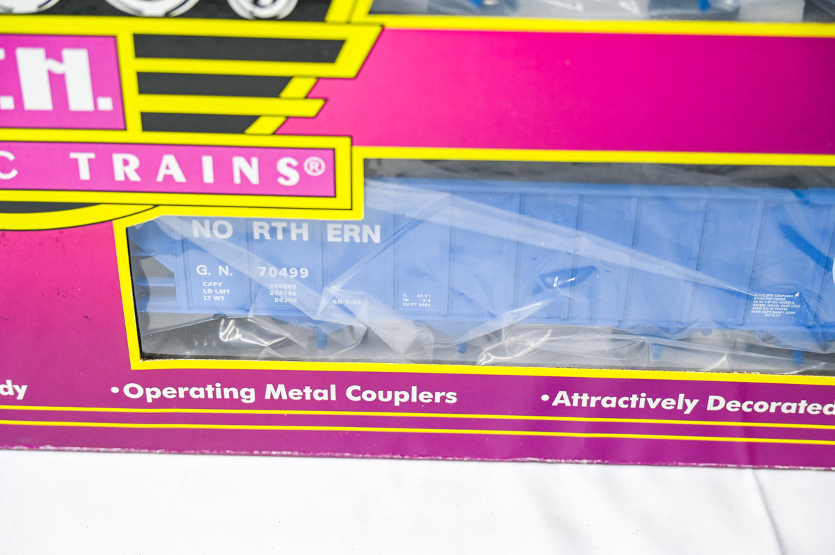 MTH 20-97075 Great Northern 4-Bay Hopper with Coal Load 6-Car Set | O Gauge